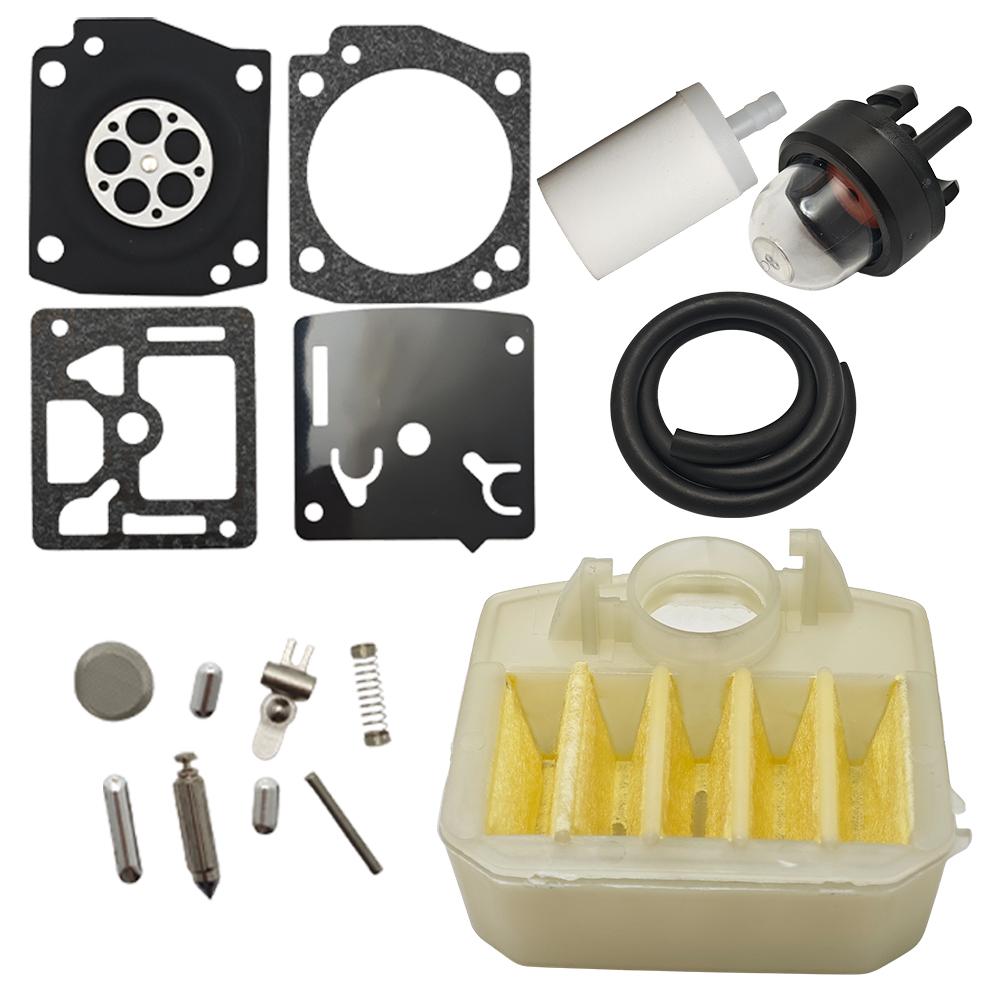 Carburetor Repair Gasket Diaphragm Kit for Husqvarna 340 345 350 353 346XP Air Fuel Filter Line Chainsaw 537024002 AS SHOWN
Carburetor Repair Gasket Diaphragm Kit for Husqvarna 340 345 350 353 346XP Air Fuel Filter Line Chainsaw 537024002 AS SHOWN