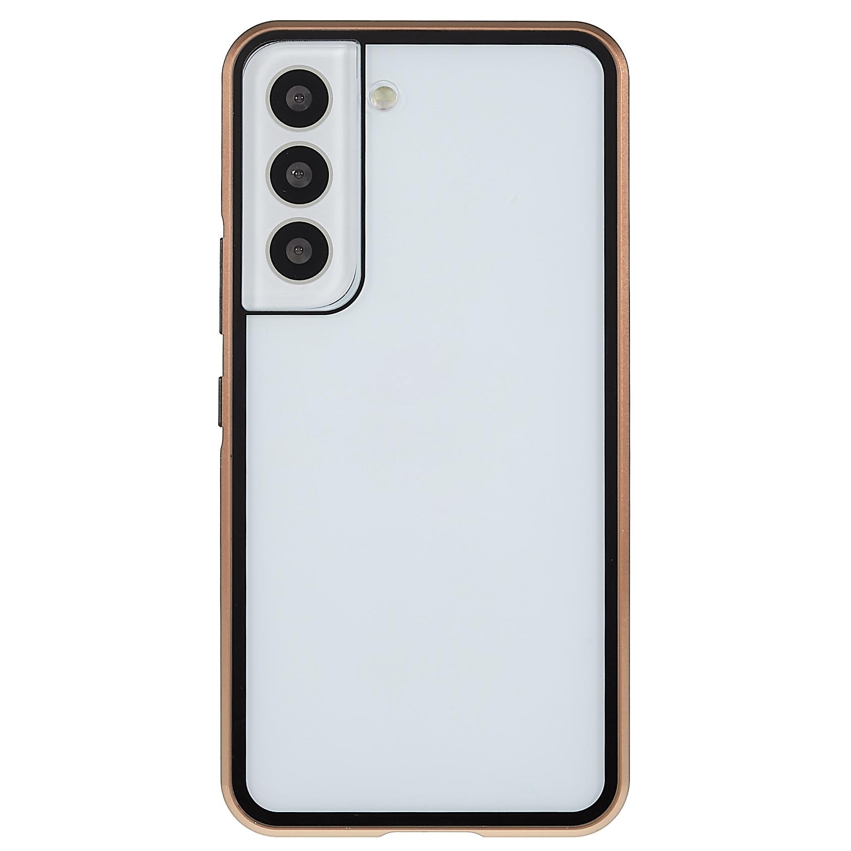 For Samsung Galaxy S22+ 5G 360 Degree All-inclusive Protection Metal Bumper+Double-sided Tempered Glass Shockproof Phone Cover with Magnetic Closure Silver
For Samsung Galaxy S22+ 5G 360 Degree All-inclusive Protection Metal Bumper+Double-sided Tempered Glass Shockproof Phone Cover with Magnetic Closure Silver