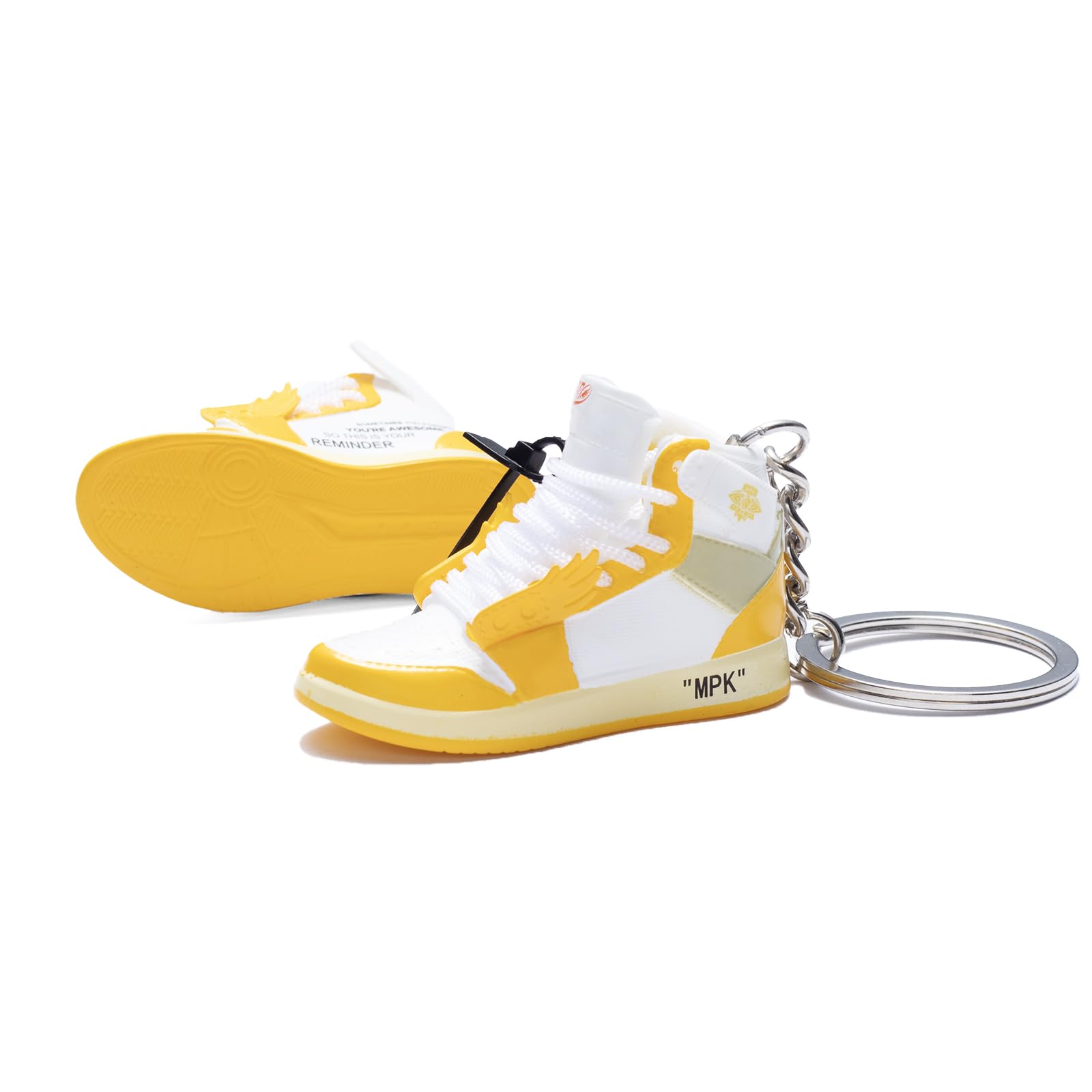 3D Mini Shoe Keychain. Novelty and fun gadget decoration. Birthday party gift. Yellow (1 pair of shoes). Mini
3D Mini Shoe Keychain. Novelty and fun gadget decoration. Birthday party gift. Yellow (1 pair of shoes). Mini