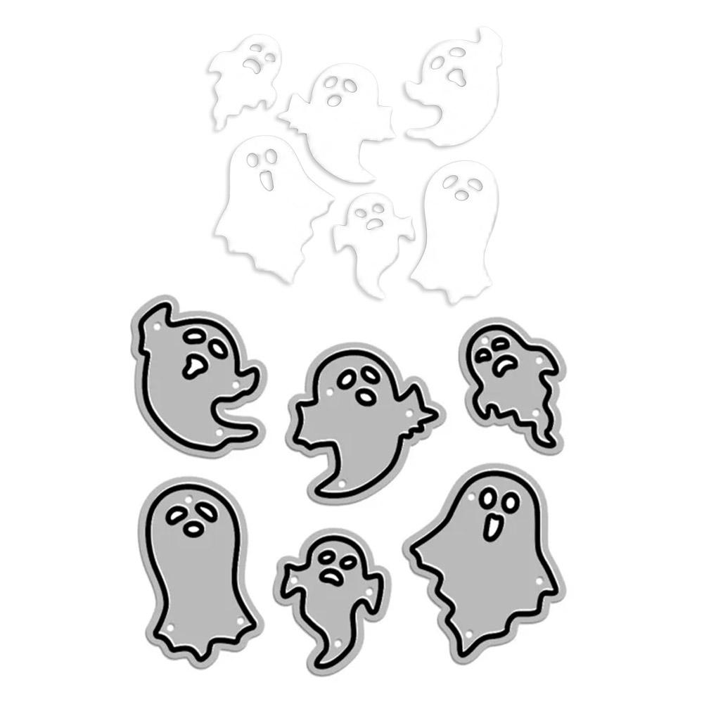 Новые металлические режущие штампы для Хэллоуина 6 Ghost используются для вырезания бумаги без декоров для печати карточек Bu A7K1 
Новые металлические режущие штампы для Хэллоуина 6 Ghost используются для вырезания бумаги без декоров для печати карточек Bu A7K1