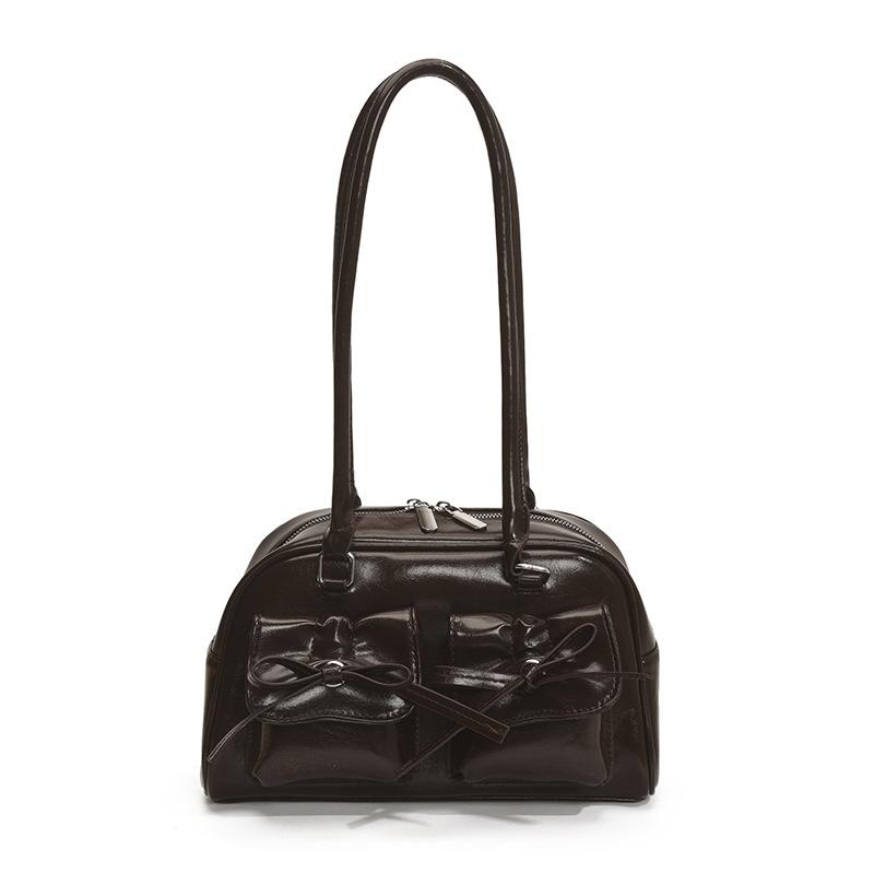 Fashionable Retro Underarm Bag, Niche Little Bow Shoulder Bag with Elegant Design кавовий
Fashionable Retro Underarm Bag, Niche Little Bow Shoulder Bag with Elegant Design кавовий
