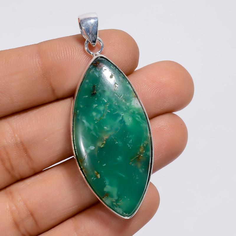 Exclusive Top Grade Qualite 100% Natural Chrysoprase Marquise Shape Ethnic Style Handmade Jewelry 925 Steling Silver Pendant 2 WSJ-5025 2
Exclusive Top Grade Qualite 100% Natural Chrysoprase Marquise Shape Ethnic Style Handmade Jewelry 925 Steling Silver Pendant 2 WSJ-5025 2