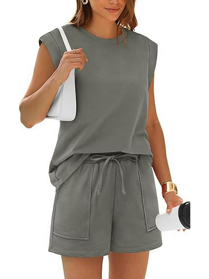 2026 Summer Solid Color Casual Vest & Shorts Set M сірий колір
2026 Summer Solid Color Casual Vest & Shorts Set M сірий колір