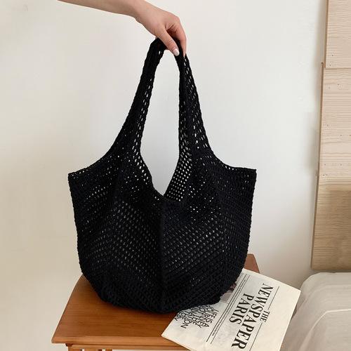 Women Crochet Tote Candy Bag Fashi Knitted Large Capacity Woven Shoulder Bags Solid Color Simple Shopping Bag for Summer Beach
Women Crochet Tote Candy Bag Fashi Knitted Large Capacity Woven Shoulder Bags Solid Color Simple Shopping Bag for Summer Beach