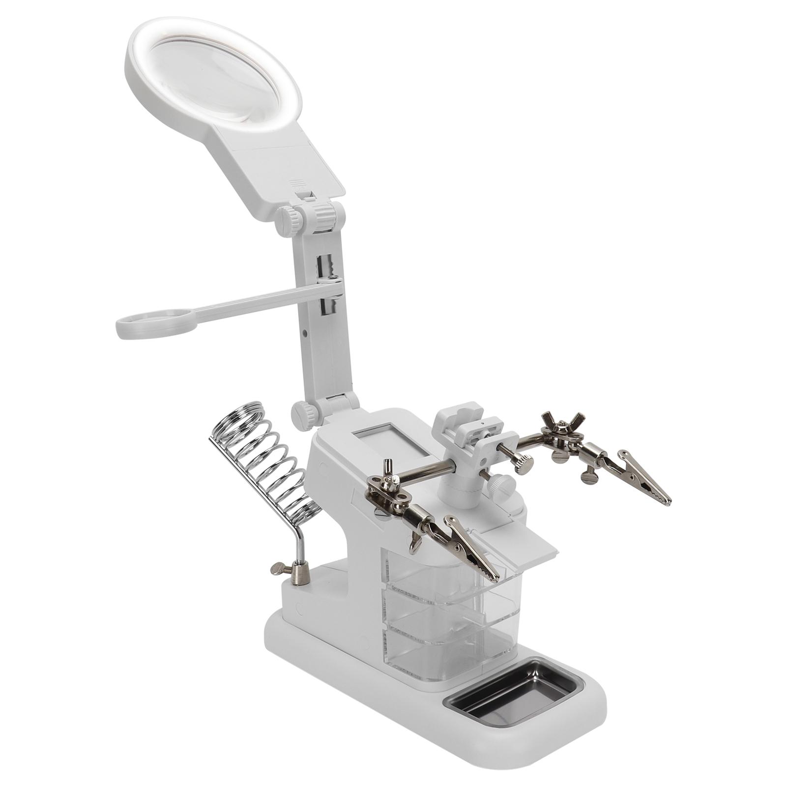 Desktop LED Hands Magnifying Glass for Reading Inspection Soldering Repairing
Desktop LED Hands Magnifying Glass for Reading Inspection Soldering Repairing