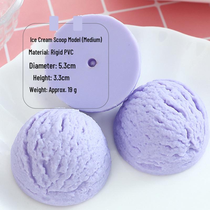 PVC Ice Cream Ball Model Photography Prop: Fake Macaron-colored Dessert Display Ornament
PVC Ice Cream Ball Model Photography Prop: Fake Macaron-colored Dessert Display Ornament