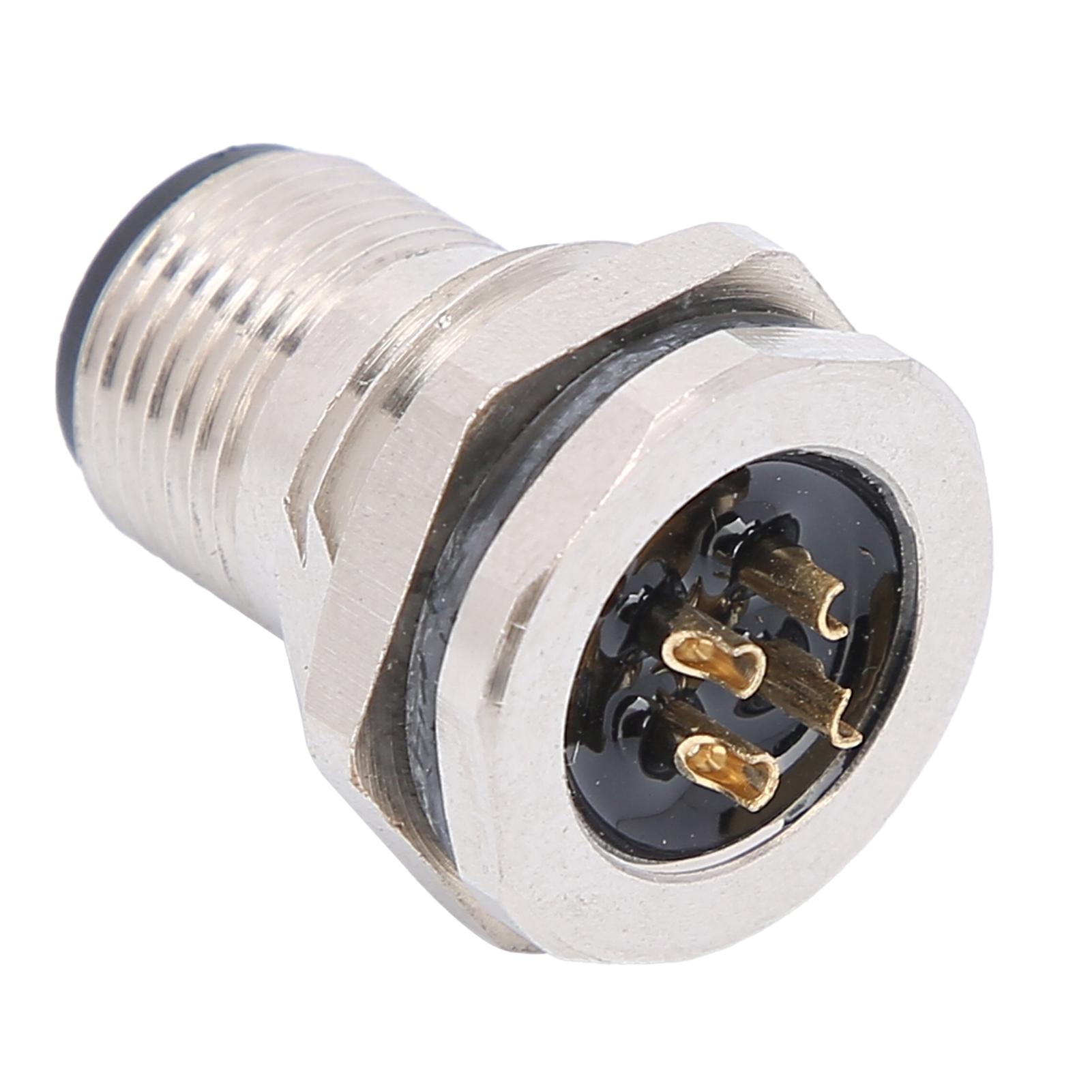 Waterproof Socket 4Pin Panel Back Mounting Waterproof Connector Electrical Supplies M12FP4
Waterproof Socket 4Pin Panel Back Mounting Waterproof Connector Electrical Supplies M12FP4