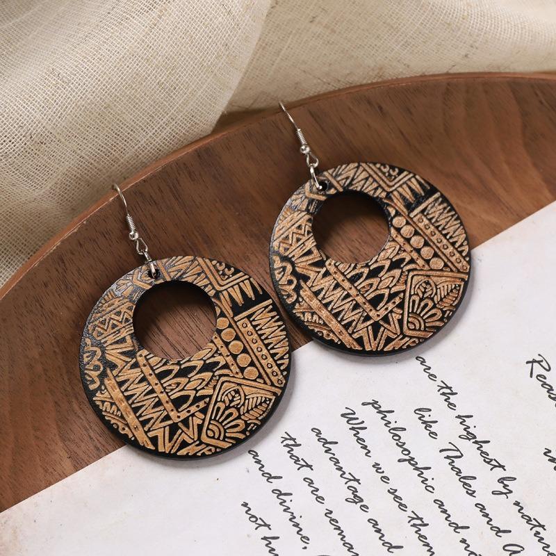 Серьги с резьбой по дереву в стиле ретро, нишевый дизайн, круглые серьги, женственность, литературные серьги
Серьги с резьбой по дереву в стиле ретро, нишевый дизайн, круглые серьги, женственность, литературные серьги