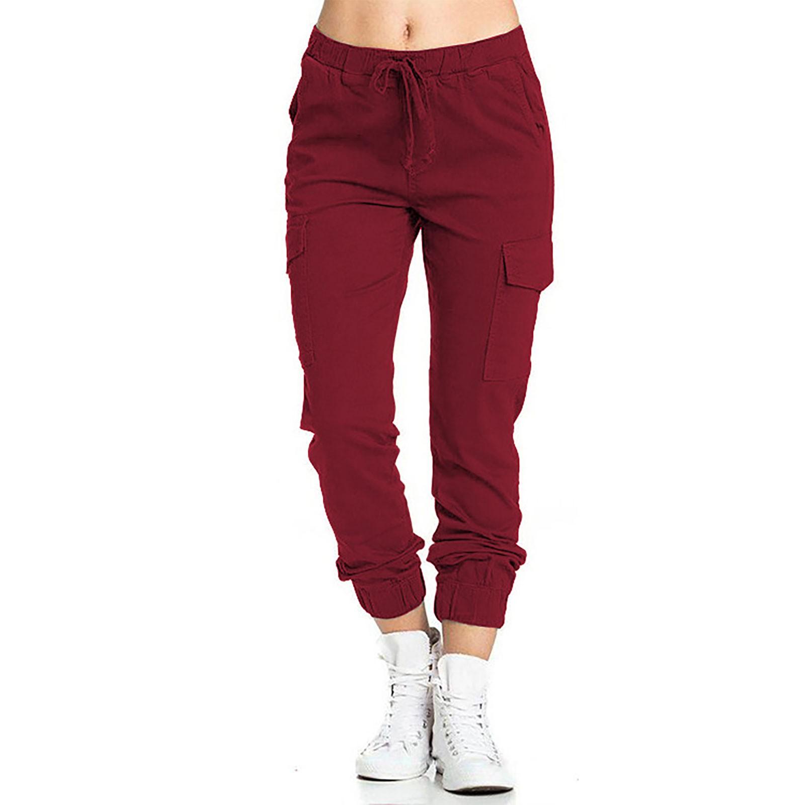 Fashion Women High Elasticity Sashes Straight Casual Long Pants Trousers S винный
Fashion Women High Elasticity Sashes Straight Casual Long Pants Trousers S винный