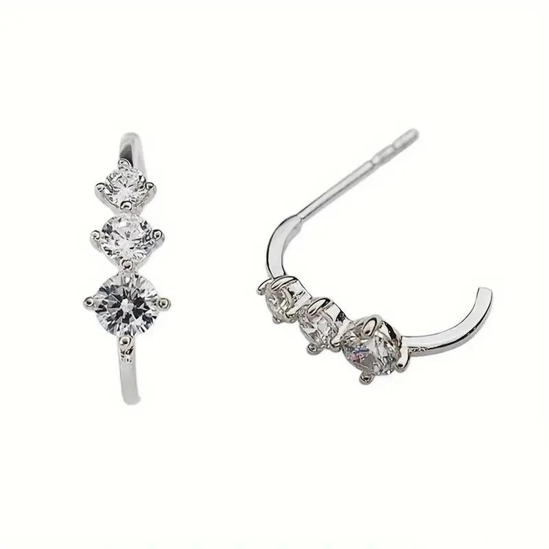 Huitan Bling Bling Cubic Zirconia Stud Earrings Female Minimalist Style Elegant Temperament Accessories Trendy Wedding Jewelry
Huitan Bling Bling Cubic Zirconia Stud Earrings Female Minimalist Style Elegant Temperament Accessories Trendy Wedding Jewelry