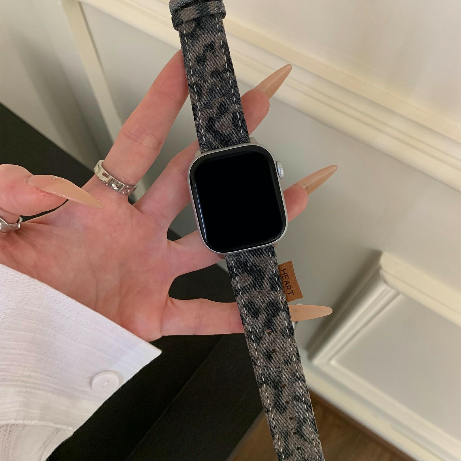 Watch Band For Apple Watch Series 10 9 8 7 SE 6 5 4 3 2 1 42mm 41mm 40mm 38mm Denim Genuine Leather Strap Dark Blue Leopard
Watch Band For Apple Watch Series 10 9 8 7 SE 6 5 4 3 2 1 42mm 41mm 40mm 38mm Denim Genuine Leather Strap Dark Blue Leopard