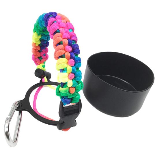 1 комплект ремней для бутылок с водой с силиконовым покрытием, прочный, простой в установке, нескользящий ремень для стаканов с водой для дома и улицы M