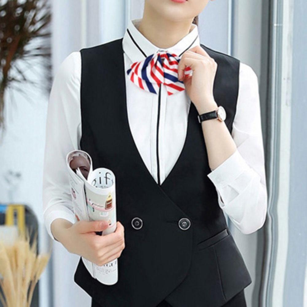 Stripe Airline Stewardess Necktie Korean Style JK Uniform Bow Ties Bank Teller Neck Tie Party Style12
Stripe Airline Stewardess Necktie Korean Style JK Uniform Bow Ties Bank Teller Neck Tie Party Style12