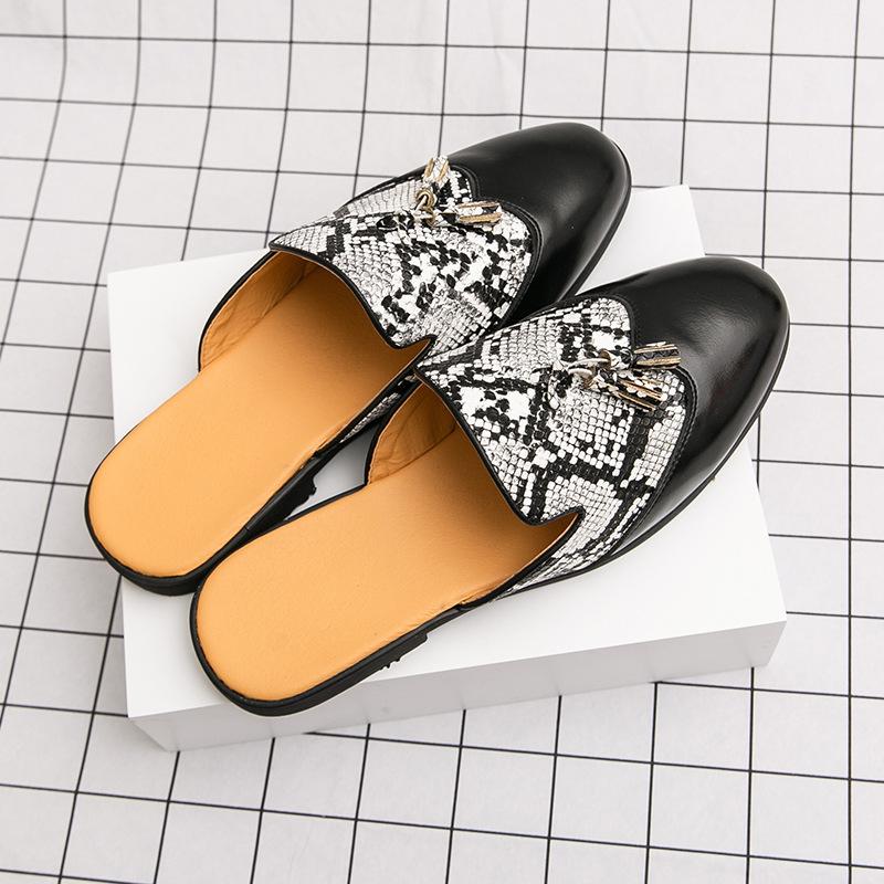 Men s foot loafers large size summer new half-drag leather shoes fashion trend hair stylist fringed leather shoes 46
Men s foot loafers large size summer new half-drag leather shoes fashion trend hair stylist fringed leather shoes 46