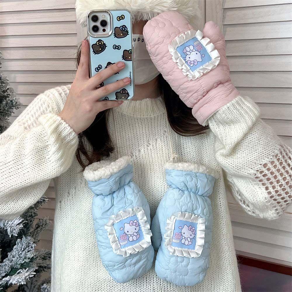 1Pair Ruffle Hellokitty Gloves Windproof Cartoon Anime Mittens Full Finger Driving Gloves Outdooor
1Pair Ruffle Hellokitty Gloves Windproof Cartoon Anime Mittens Full Finger Driving Gloves Outdooor