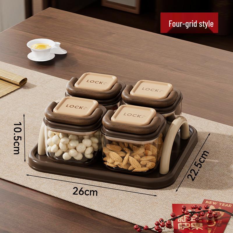 Transparent Snack & Nut Storage Box for Living Room
Transparent Snack & Nut Storage Box for Living Room