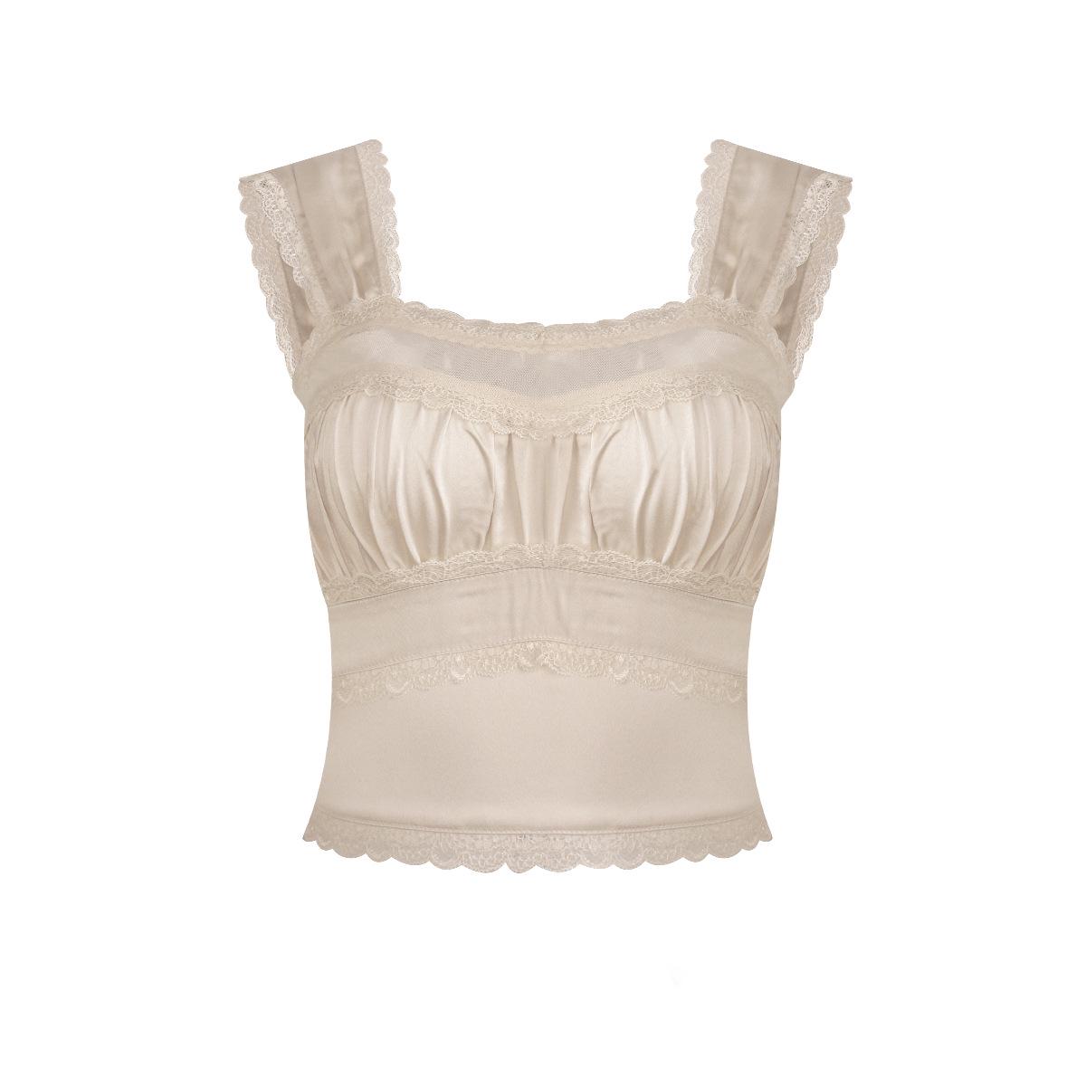 Women s Satin Lace Trim Camisole & Wide-Leg Pants Set for Summer S
Women s Satin Lace Trim Camisole & Wide-Leg Pants Set for Summer S