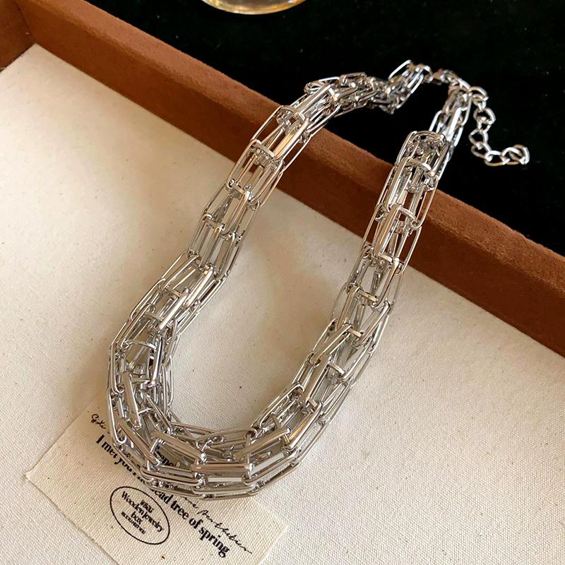 Rectangular Hollowed-Out Necklace Exaggerated Neckchain Fashionable And Elegant Trendy Party Jewelry Accessory Other
Rectangular Hollowed-Out Necklace Exaggerated Neckchain Fashionable And Elegant Trendy Party Jewelry Accessory Other