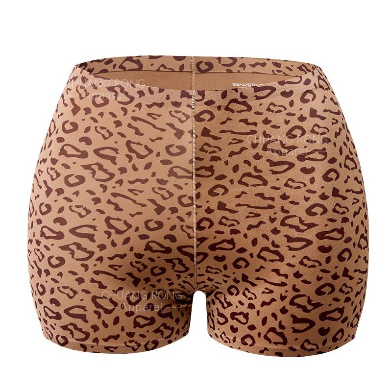 Fashion and sexy leopard print 2-in-1 safety pants elastic and breathable without curling edges fitness yoga boxer panties women S
Fashion and sexy leopard print 2-in-1 safety pants elastic and breathable without curling edges fitness yoga boxer panties women S