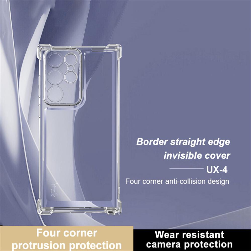 IMAK UX-4 Series for Samsung Galaxy S22 Ultra 5G Case Straight Frame Four Corner Shockproof Clear TPU Cover A
IMAK UX-4 Series for Samsung Galaxy S22 Ultra 5G Case Straight Frame Four Corner Shockproof Clear TPU Cover A