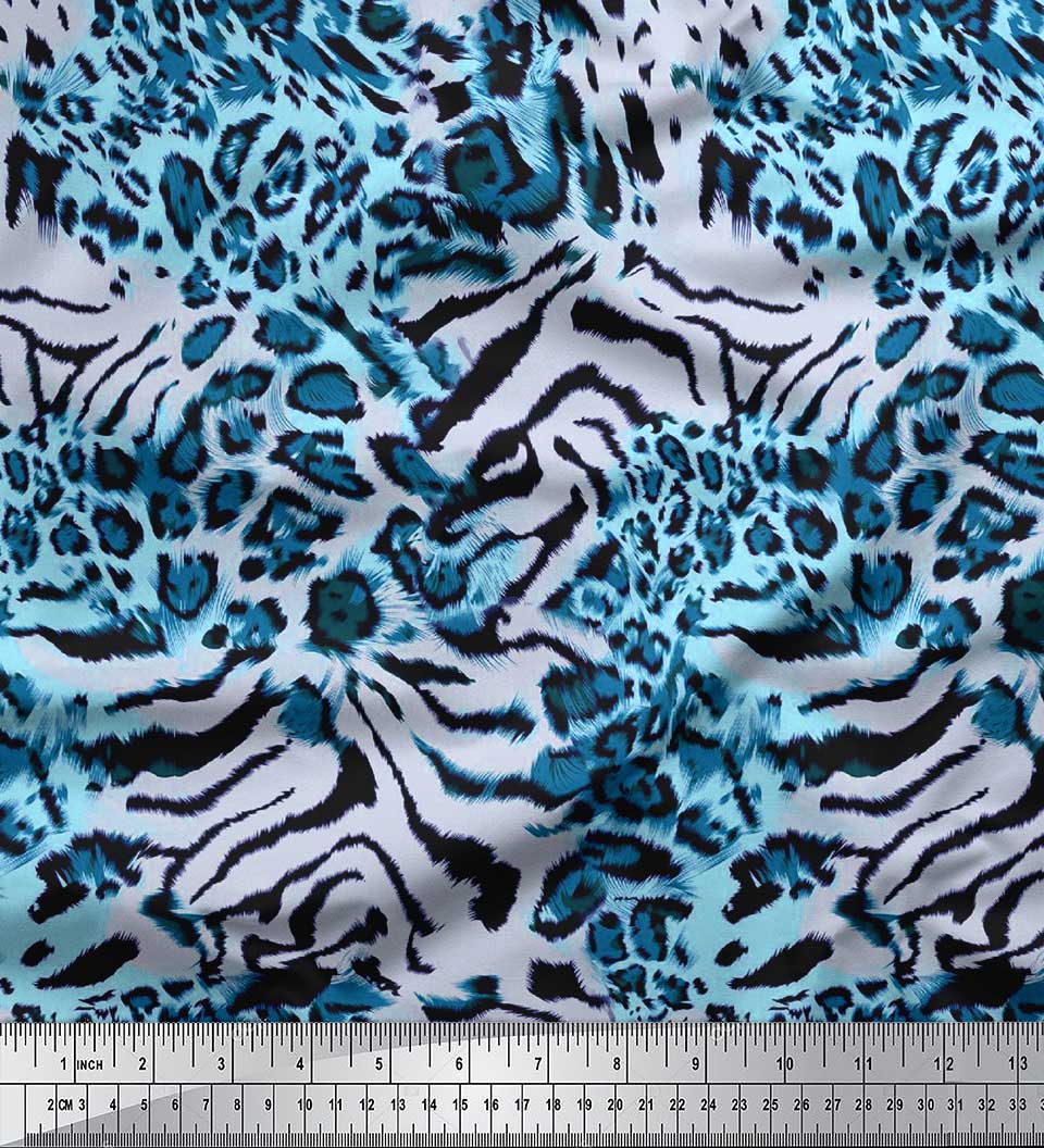 Японська креп-атласна тканина Soimoi Red з принтом зі шкіри зебри та леопарда, 1 метр 42 дюйма 42 Inch Wide - Poly Crepe синій
Японська креп-атласна тканина Soimoi Red з принтом зі шкіри зебри та леопарда, 1 метр 42 дюйма 42 Inch Wide - Poly Crepe синій