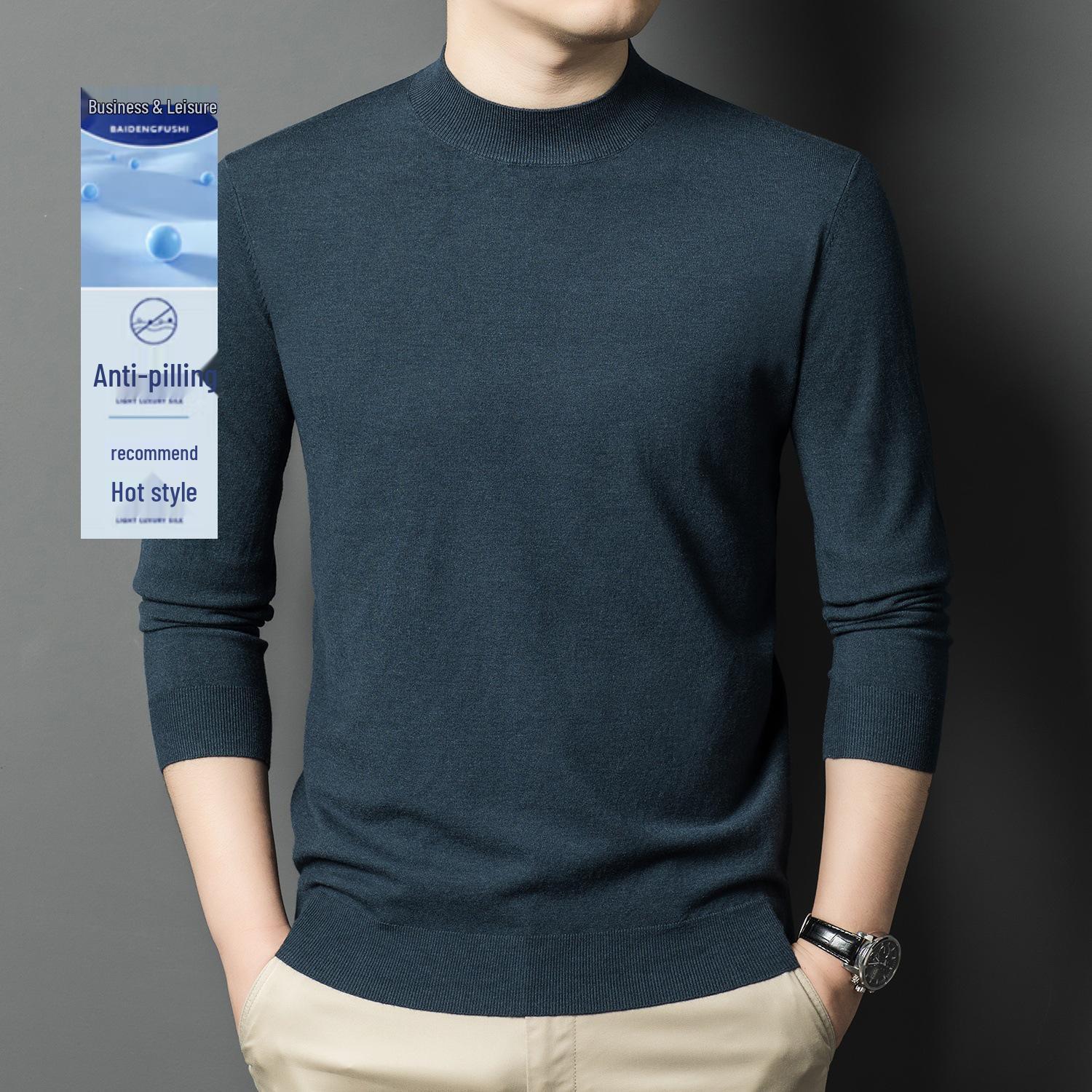 Men s Solid Color Half High Collar Knit Faux Cashmere Sweater - Versatile Base Layer for Spring and Autumn. XXXXL
Men s Solid Color Half High Collar Knit Faux Cashmere Sweater - Versatile Base Layer for Spring and Autumn. XXXXL