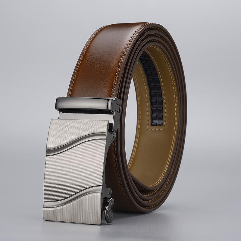 High-End Business And Leisure Automatic Buckle Belt Men S Two-Layer Cowhide Leather Belt 120cm
High-End Business And Leisure Automatic Buckle Belt Men S Two-Layer Cowhide Leather Belt 120cm