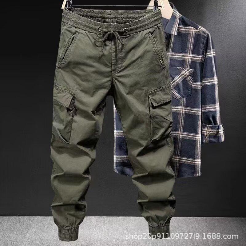 Casual Overalls Men s Spring and Autumn Loose Tied Feet Multi-pocket Solid Color Overalls Men M зелёный
Casual Overalls Men s Spring and Autumn Loose Tied Feet Multi-pocket Solid Color Overalls Men M зелёный