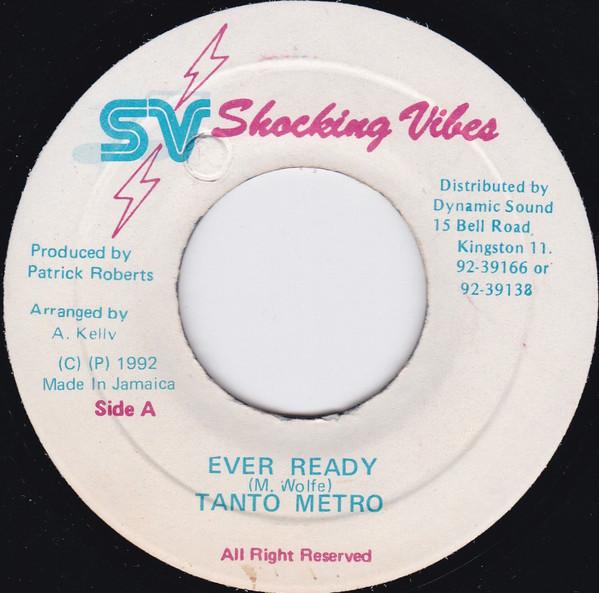 7inch Record TANTO METRO - Ever Ready NONE Shocking Vibes 1992 Jamaica Reggae, Ska & Dub Used
7inch Record TANTO METRO - Ever Ready NONE Shocking Vibes 1992 Jamaica Reggae, Ska & Dub Used