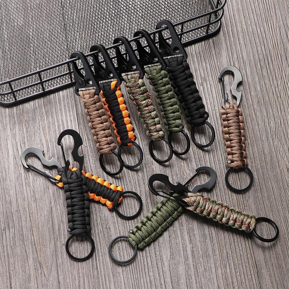 Outdoor Keychain Ring Camping Carabiner Military Paracord Cord Rope Camping Survival Kit Emergency Knot Bottle Opener Tools
Outdoor Keychain Ring Camping Carabiner Military Paracord Cord Rope Camping Survival Kit Emergency Knot Bottle Opener Tools
