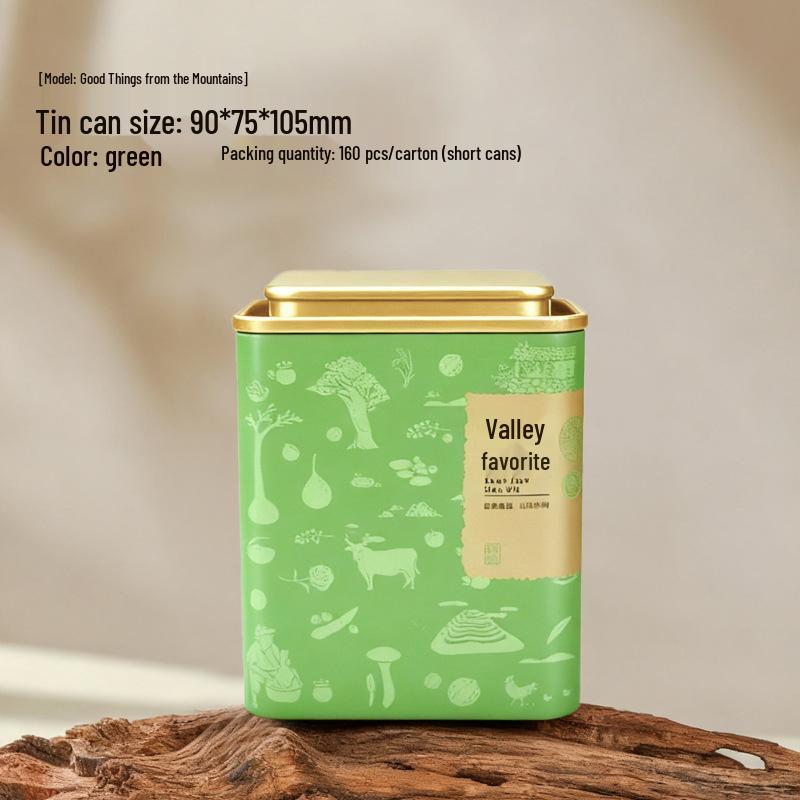 Green, Black, & Pu er Tea Square Tin (80-125g) - Chinese Style Creative Packaging
Green, Black, & Pu er Tea Square Tin (80-125g) - Chinese Style Creative Packaging