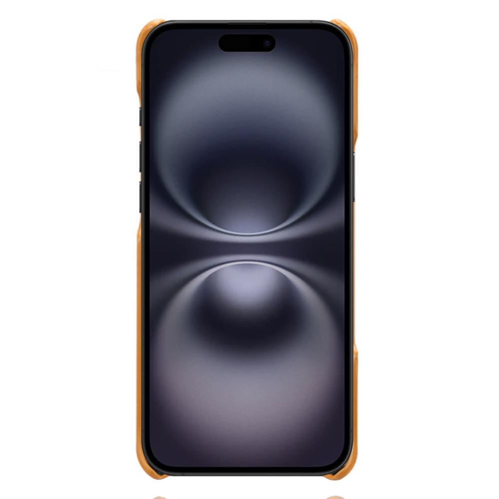 For iPhone 17 Case Calf Texture PU Leather Hard PC Protective Phone Cover Orange 
For iPhone 17 Case Calf Texture PU Leather Hard PC Protective Phone Cover Orange