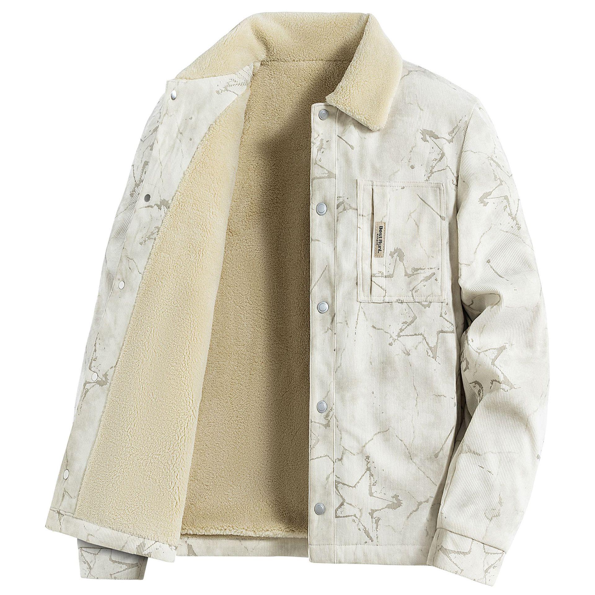Men s Lambswool Lined Corduroy Jacket Winter 2025 - Retro Lapel Style M брудно-білий
Men s Lambswool Lined Corduroy Jacket Winter 2025 - Retro Lapel Style M брудно-білий