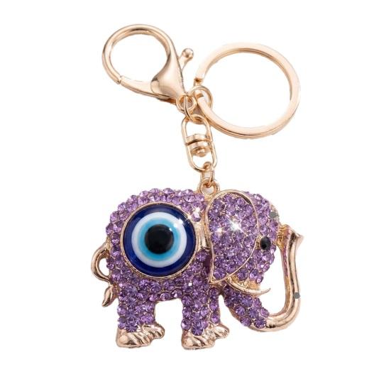 Keychain Pendant Sparkling Rhinestones Inlaid Elephant Eye Design Key Holder Car Backpack Charm Small Accessory
Keychain Pendant Sparkling Rhinestones Inlaid Elephant Eye Design Key Holder Car Backpack Charm Small Accessory