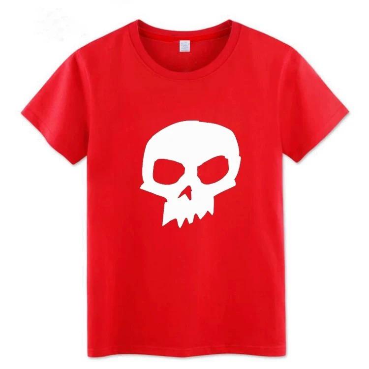 Cotton Shortsleeved Tshirt with Skull Pattern for Men and Women Loose Sleeve Style Suitable for Summer Wear S
Cotton Shortsleeved Tshirt with Skull Pattern for Men and Women Loose Sleeve Style Suitable for Summer Wear S