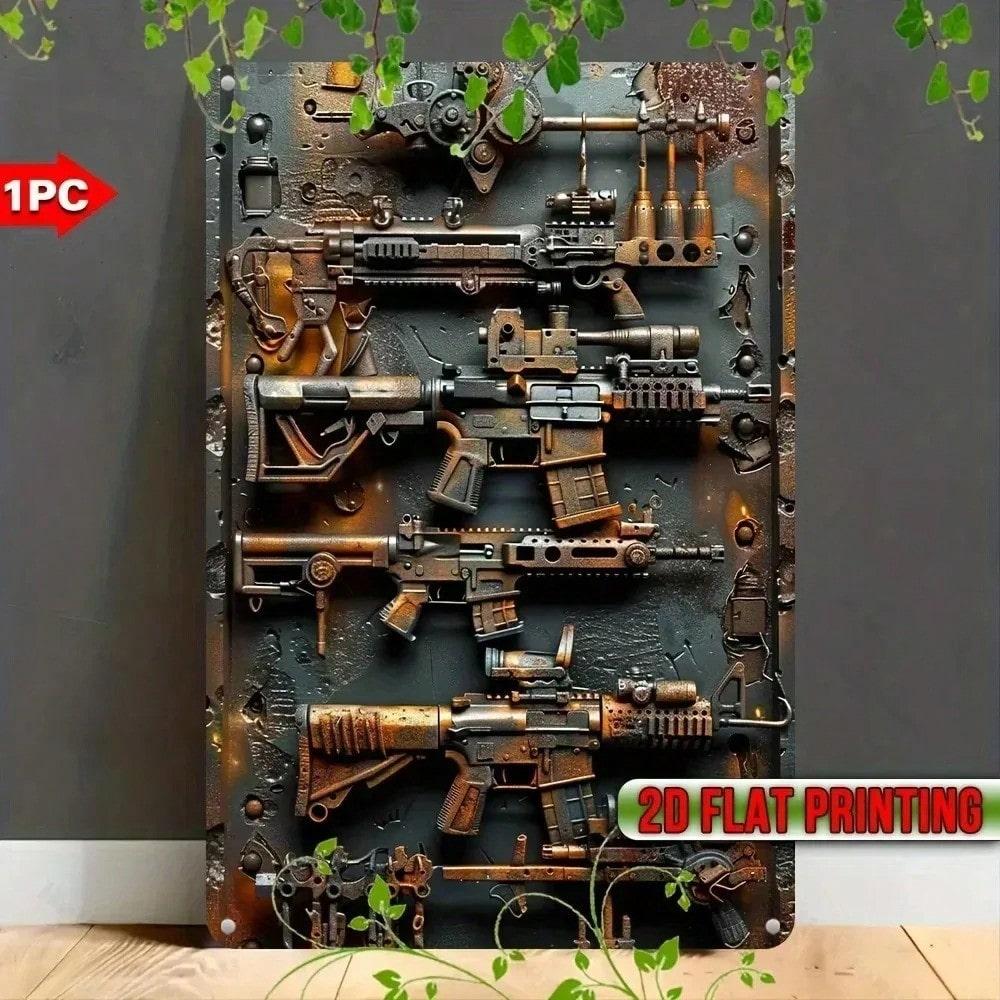 Steampunk Wall Decor Metal Plaque Industrial Armaments Retro Art Sign 20x30 різнокольоровий
Steampunk Wall Decor Metal Plaque Industrial Armaments Retro Art Sign 20x30 різнокольоровий