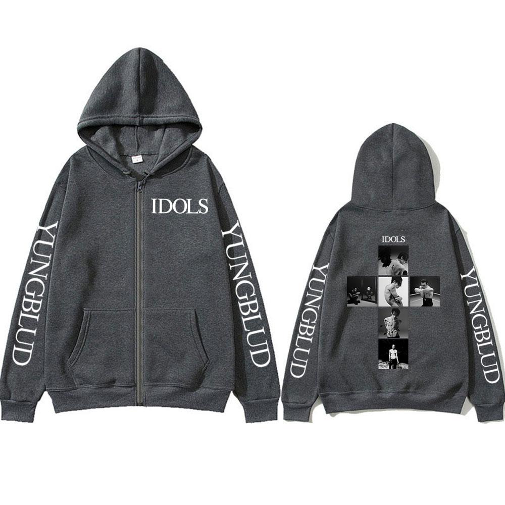 Yungblud IDOLS Тур Альбомом Блискавка Худі Чоловічі Жіночі Мода Хіп-Хоп Пуловери Рок Вінтаж З блискавкою Светри Куртки Пальта 3XL темно-сірий
Yungblud IDOLS Тур Альбомом Блискавка Худі Чоловічі Жіночі Мода Хіп-Хоп Пуловери Рок Вінтаж З блискавкою Светри Куртки Пальта 3XL темно-сірий