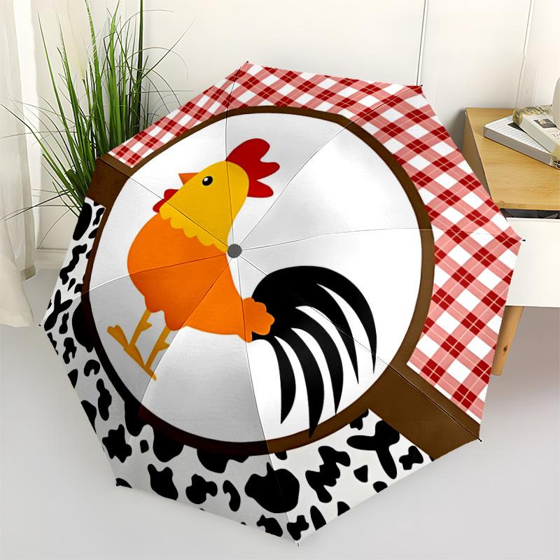 1pc Chicken Print Automatic Open/Close Umbrella - Portable Collapsible Umbrella with 8-Rib Stability, Fashion Lovers yy251017187
1pc Chicken Print Automatic Open/Close Umbrella - Portable Collapsible Umbrella with 8-Rib Stability, Fashion Lovers yy251017187