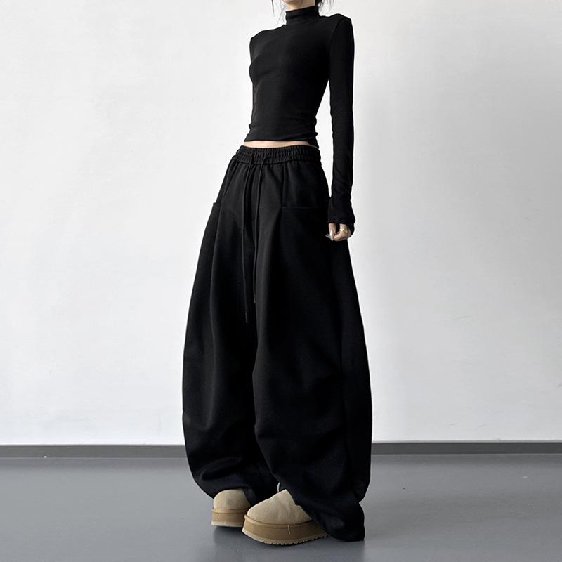 2025 Autumn/Winter Women s White Drawstring Wide-Leg Casual Work Pants: Loose Fit, Plus Velvet, Hip-Hop Style Medium
2025 Autumn/Winter Women s White Drawstring Wide-Leg Casual Work Pants: Loose Fit, Plus Velvet, Hip-Hop Style Medium
