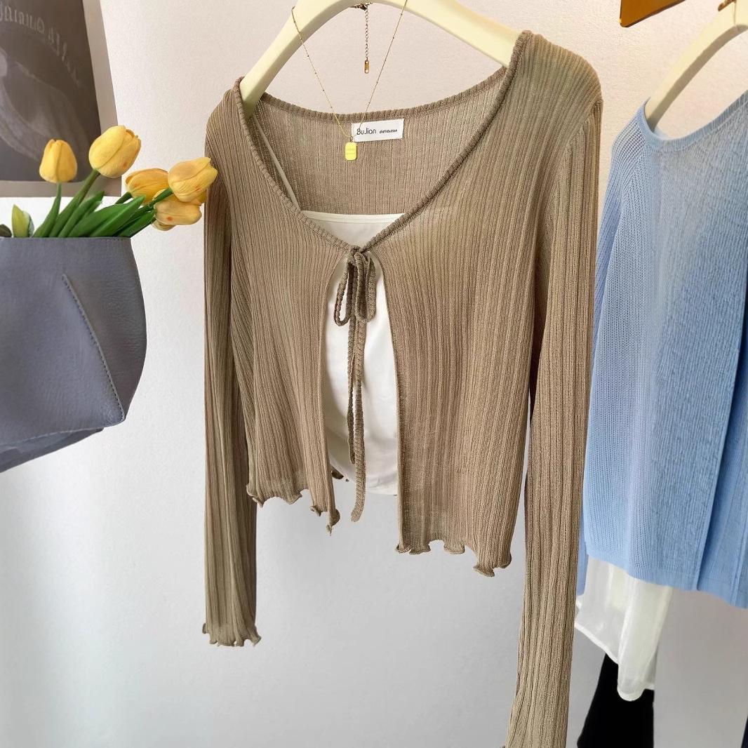 Plus Size Ice Silk Shawl Cardigan - Women s Summer Sunscreen Cover-Up with Air Conditioning, Thin Long Sleeve Short Jacket M for 75-100 jin кавовий
Plus Size Ice Silk Shawl Cardigan - Women s Summer Sunscreen Cover-Up with Air Conditioning, Thin Long Sleeve Short Jacket M for 75-100 jin кавовий