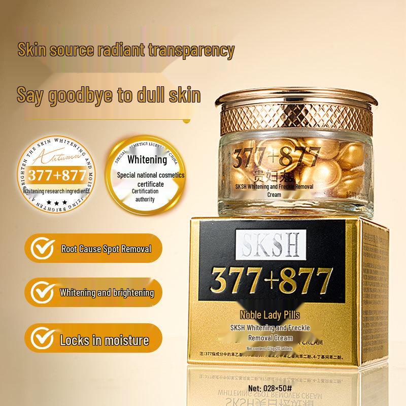 SKSH Whitening & Brightening Cream with Noblewoman Soft Capsules - Spot Removal, Concealment, and Moisturizing Formula.
SKSH Whitening & Brightening Cream with Noblewoman Soft Capsules - Spot Removal, Concealment, and Moisturizing Formula.