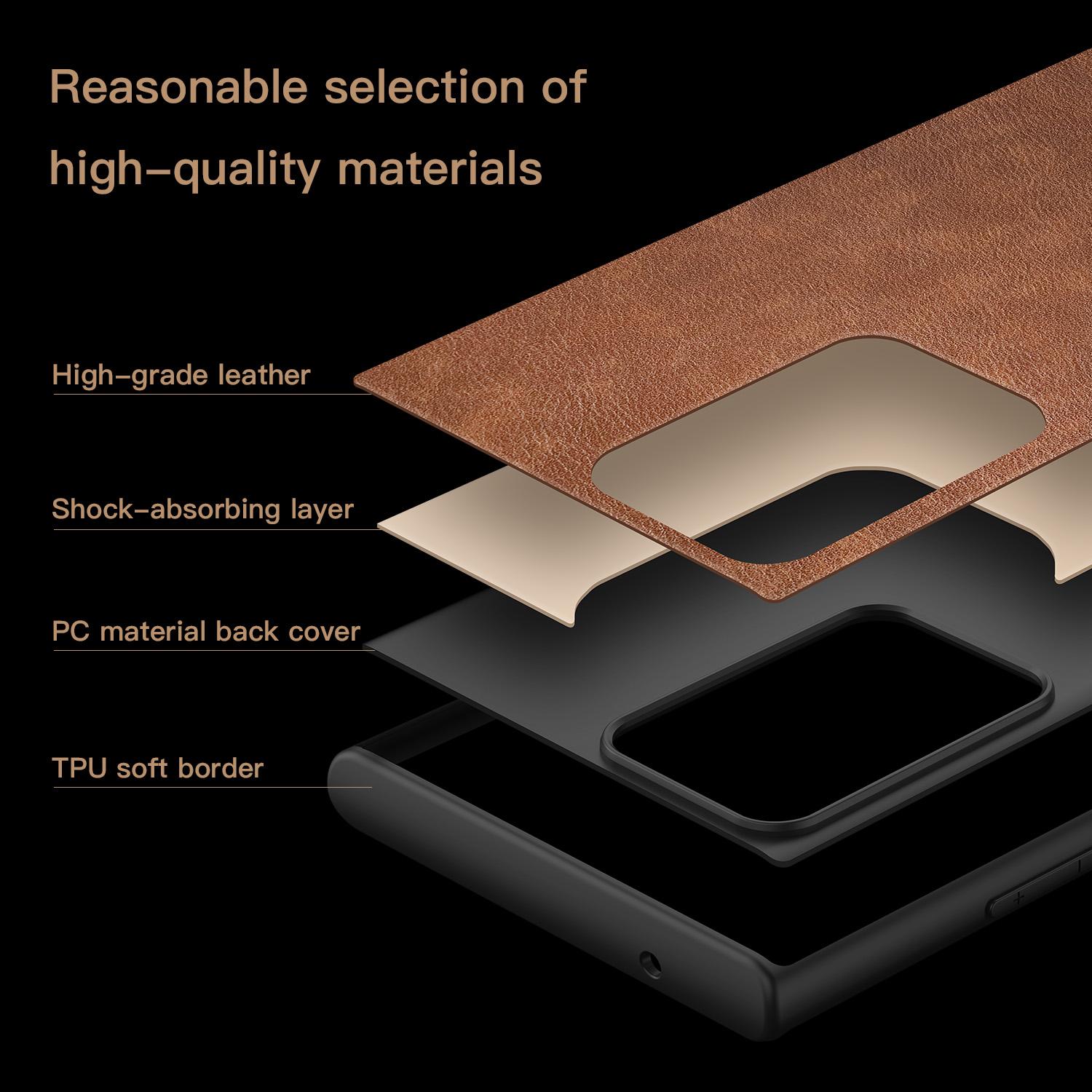 Phone Case for Samsung Galaxy Note20 Ultra/Note20 Ultra 5G,Retro Leather Coated TPU+PC Hybrid Shell Cover Brown
Phone Case for Samsung Galaxy Note20 Ultra/Note20 Ultra 5G,Retro Leather Coated TPU+PC Hybrid Shell Cover Brown