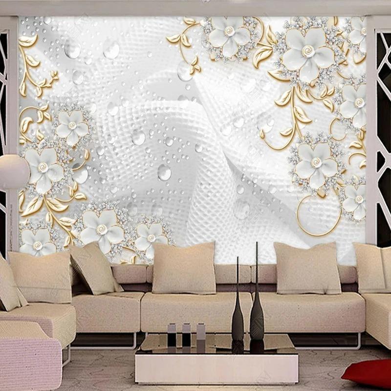 3d Luxury European Style Wallpaper White Flower Beads Jewelry Mural Living Room Sofa Bedroom Wall Mural Home Decor 200 cm(W) x 140 cm(H)
3d Luxury European Style Wallpaper White Flower Beads Jewelry Mural Living Room Sofa Bedroom Wall Mural Home Decor 200 cm(W) x 140 cm(H)