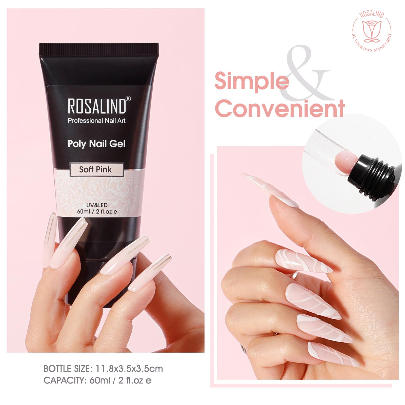 ROSALIND Poly Nail Gel Nail Kit 60ml Poly Nail Extension UV Gel Quick Builder For Nail Finger Extension Nail Art Design
ROSALIND Poly Nail Gel Nail Kit 60ml Poly Nail Extension UV Gel Quick Builder For Nail Finger Extension Nail Art Design
