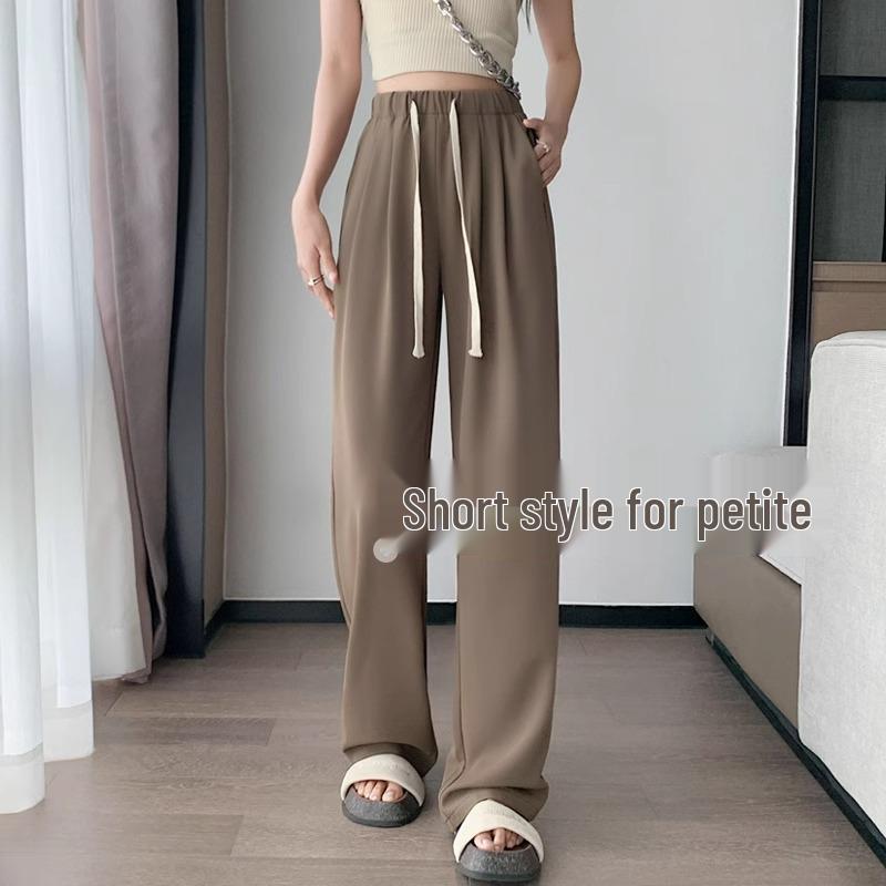 Women s Petite High Waist Wide Leg Drawstring Pants - Summer Thin Cool Straight Leg Style XS (60-79 jin)
Women s Petite High Waist Wide Leg Drawstring Pants - Summer Thin Cool Straight Leg Style XS (60-79 jin)