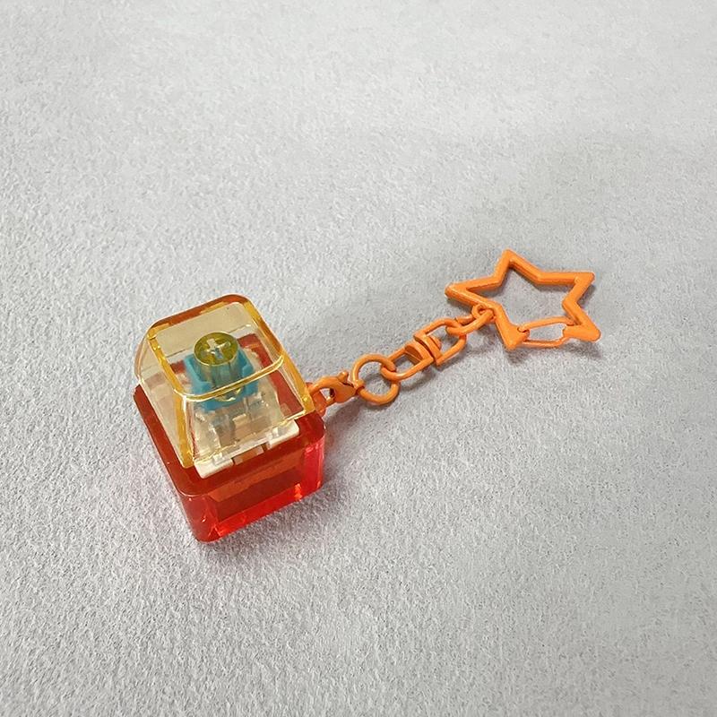 Transparent Star Keyboard Keychain Pendant Decompression Keys PC Cap Fingertip Press Mechanical Keyboard EDC
Transparent Star Keyboard Keychain Pendant Decompression Keys PC Cap Fingertip Press Mechanical Keyboard EDC