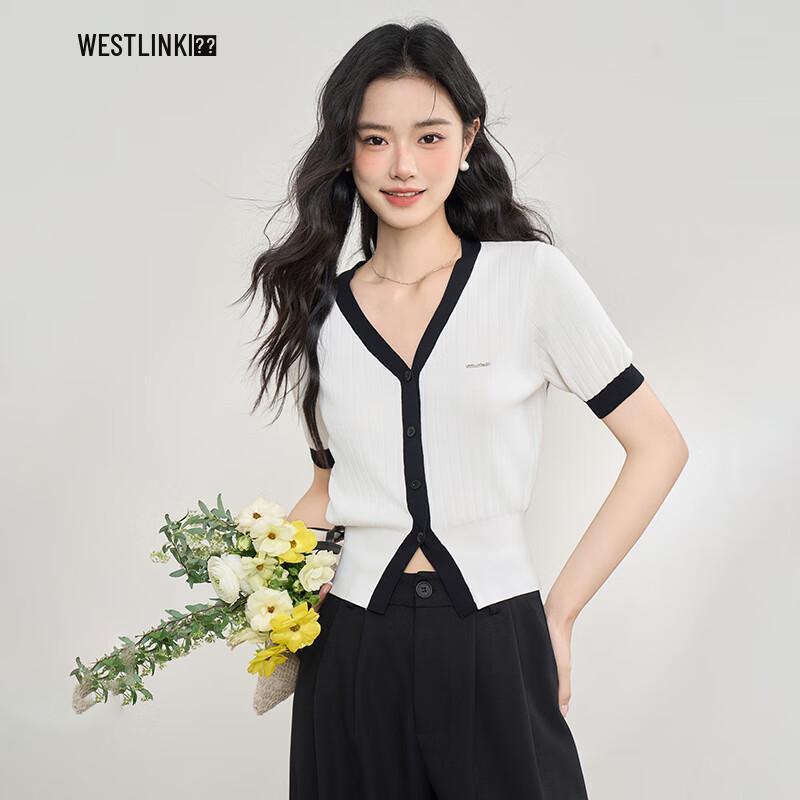 Xiyu Women s Elegant Color-Block V-Neck Knit Top L
Xiyu Women s Elegant Color-Block V-Neck Knit Top L