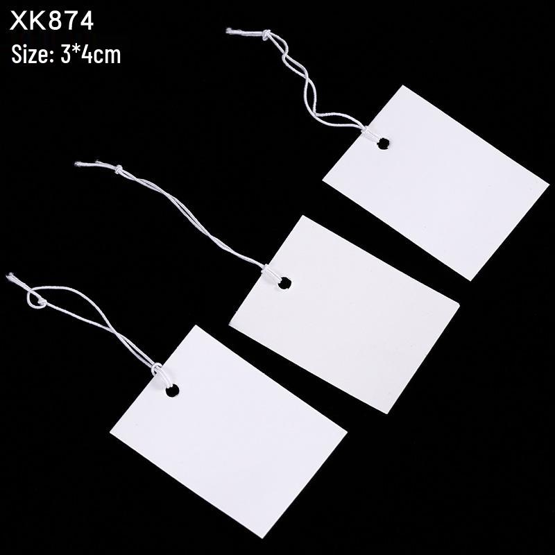 Kraft Hanging Price Tags with Elastic Cord - 100 Pieces for DIY Jewelry Ornaments 95-100 pieces per pack
Kraft Hanging Price Tags with Elastic Cord - 100 Pieces for DIY Jewelry Ornaments 95-100 pieces per pack