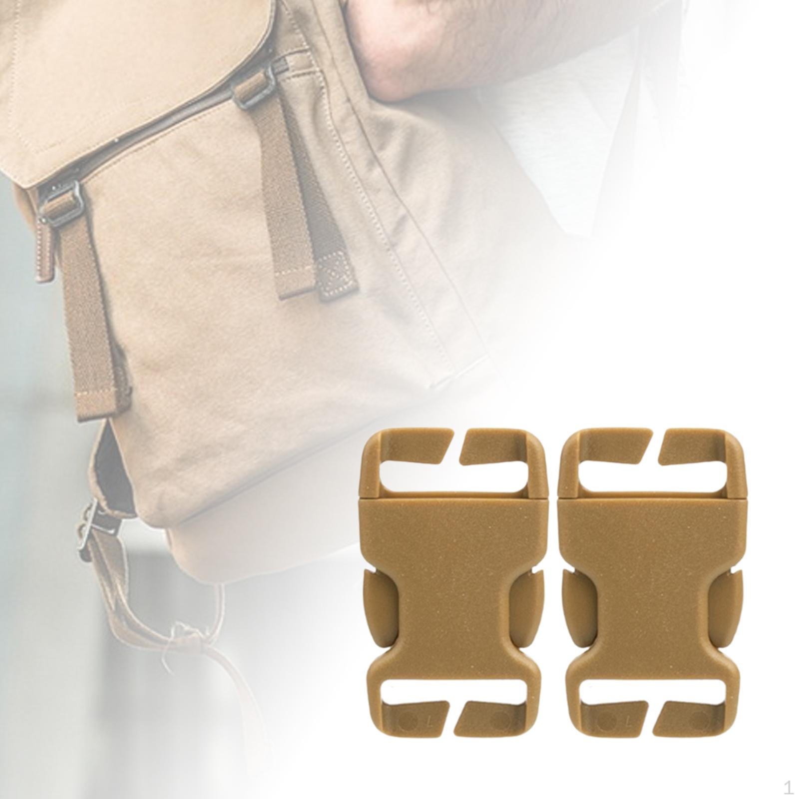 2Pcs Side Release Buckles Clips Snap Fastener Webbing Strap for Belt Luggage Khaki for 2cm
2Pcs Side Release Buckles Clips Snap Fastener Webbing Strap for Belt Luggage Khaki for 2cm
