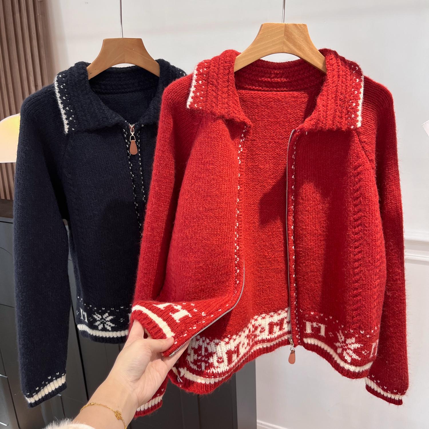 Fair Isle Long-Sleeve Knit Cardigan Sweater Coat with Thickened Plush Lapel for Women - Autumn/Winter. Medium темно-синий
Fair Isle Long-Sleeve Knit Cardigan Sweater Coat with Thickened Plush Lapel for Women - Autumn/Winter. Medium темно-синий